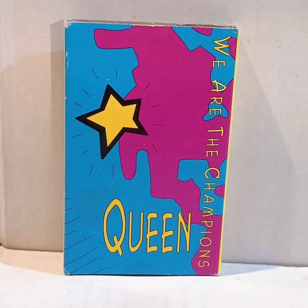 Queen We Are The Champions (Cassette Single,1992)-We Will Rock You-Pop Art Cover